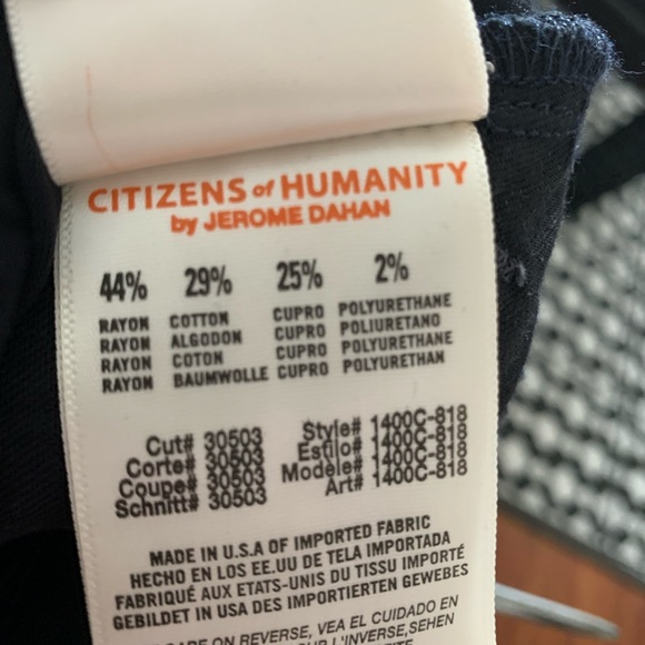 Citizens of Humanity maternity skinny legs jeans size 24 NWT - Picture 6 of 12